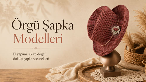 El Örgüsü Kadın Fötr Şapka  kategorisi